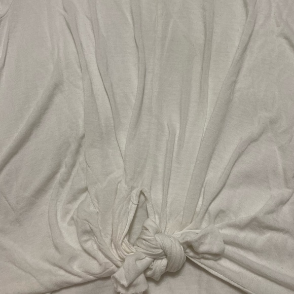 White Front-Tie J-Crew Blouse - Picture 3 of 5